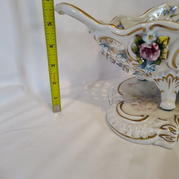 19th Century Carl Thieme Reticulated Centerpiece RARE WITH BASE - Picture 8 of 12